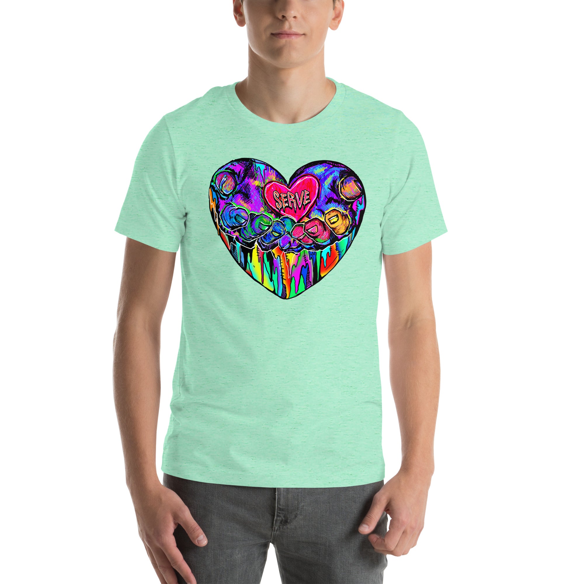 Graffiti Serve We Fight Monsters Men/Women Shirt