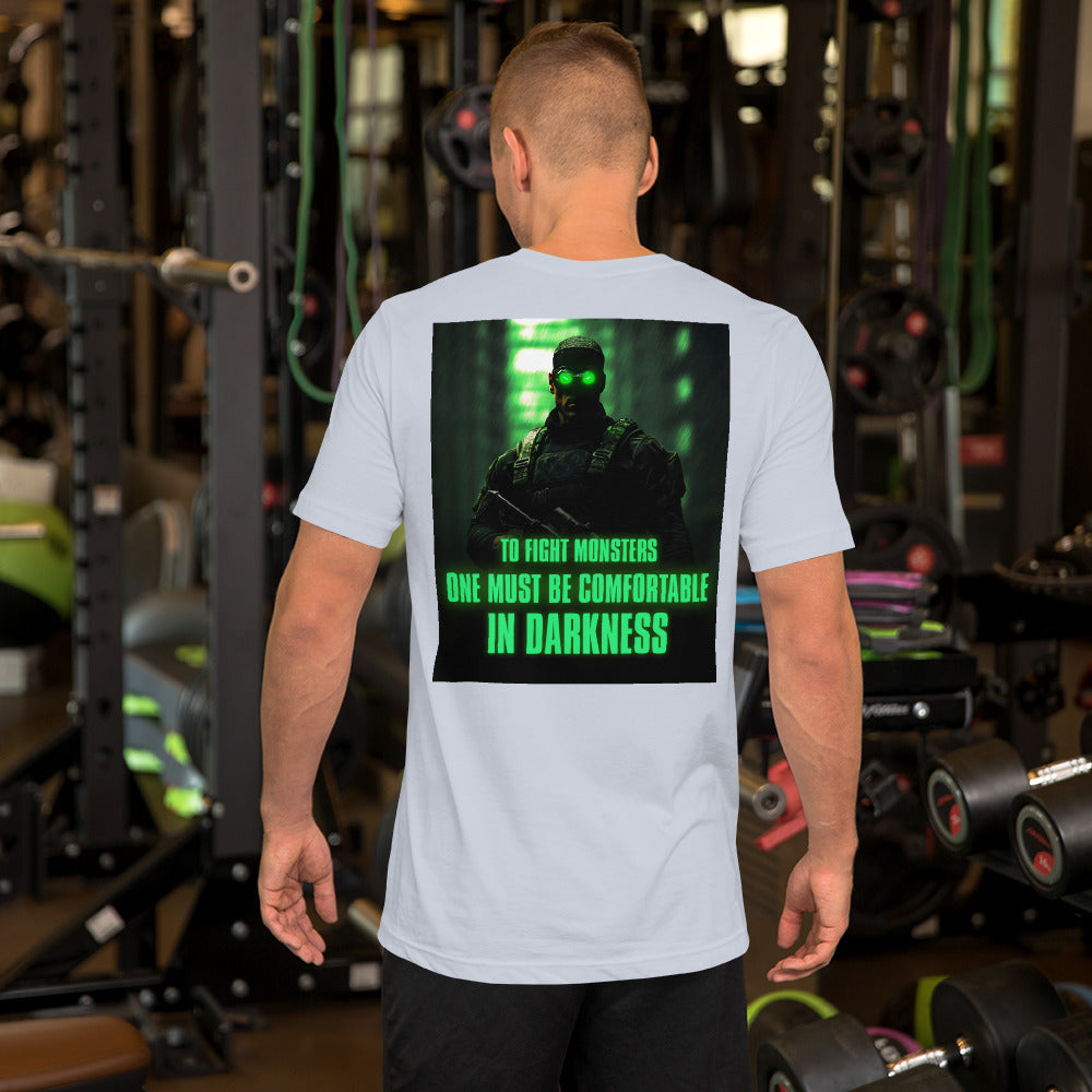 Comfortable in Darkness // We Fight Monsters Tee
