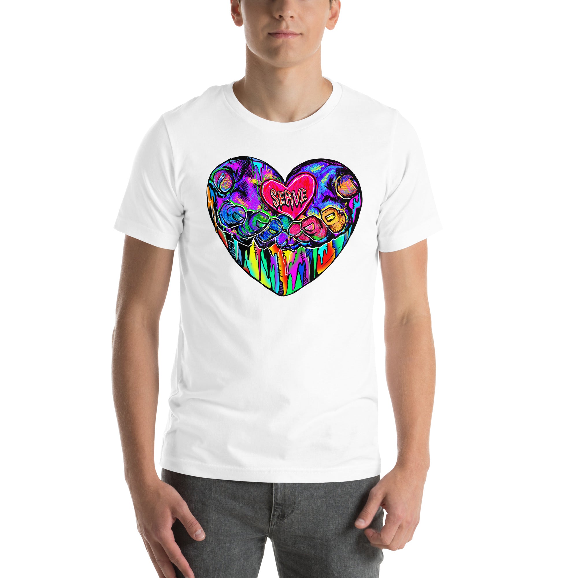 Graffiti Serve We Fight Monsters Men/Women Shirt