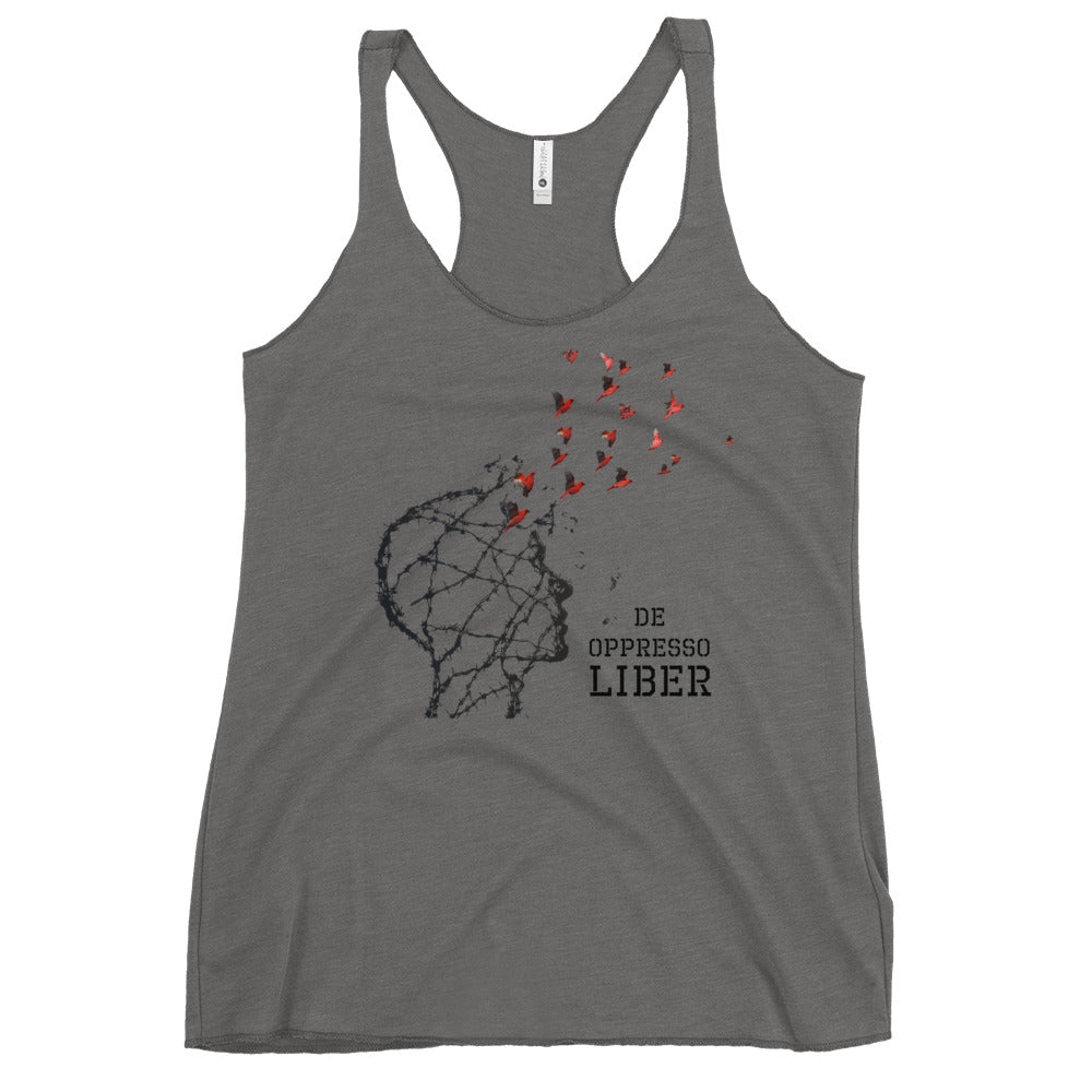 De Oppresso Liber // We Fight Monsters Women's Racerback Tank