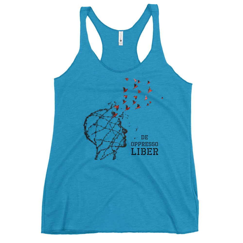 De Oppresso Liber // We Fight Monsters Women's Racerback Tank