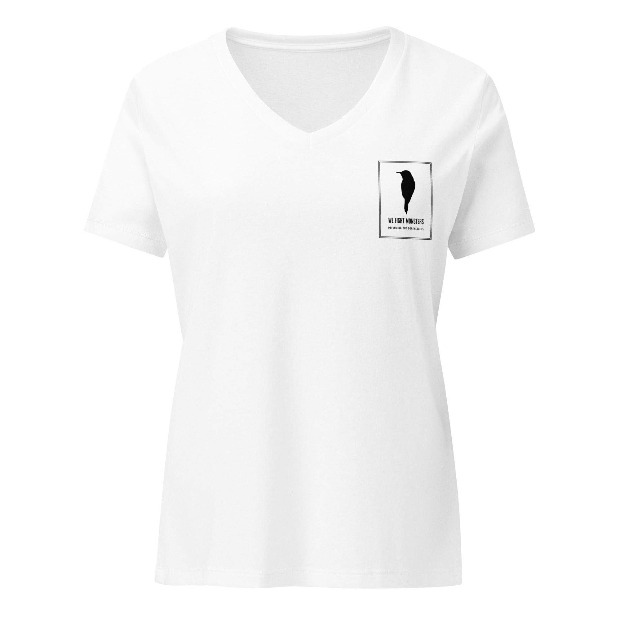 De Oppresso Liber // We Fight Monsters Women’s relaxed V-neck T-shirt