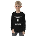 When The World Gets Darker Youth Long Sleeve Tee